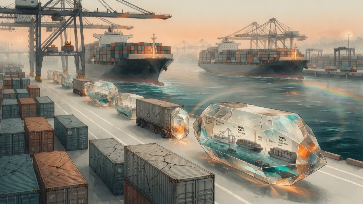 Import logistics illustration