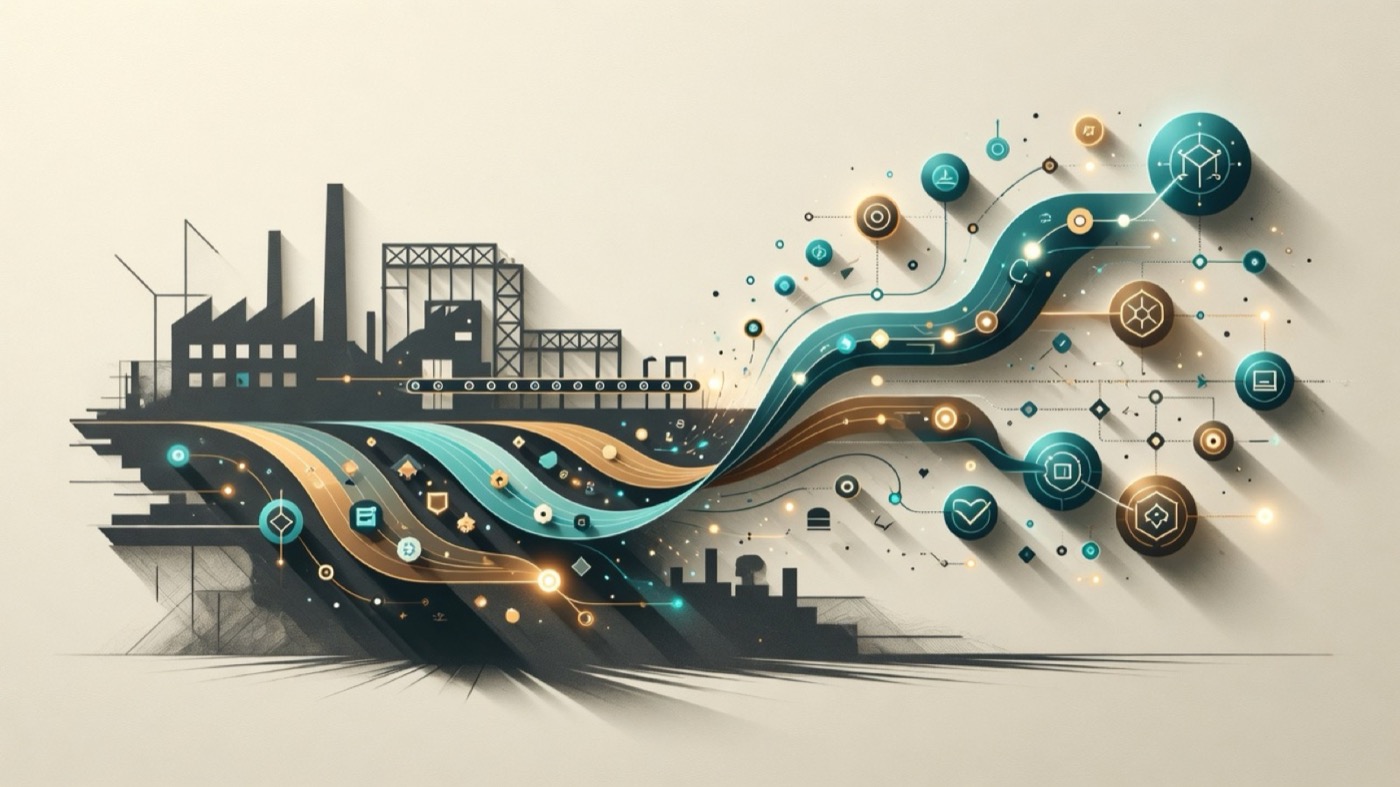 Manufacturing plant illustration