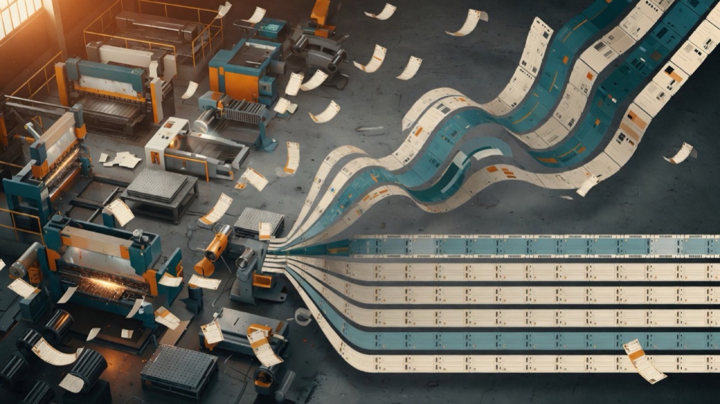 Shop-floor manufacturing illustration